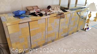 Chrome Tile Credenza